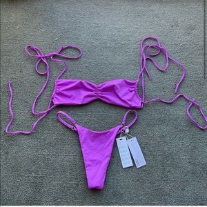 NWT Frankies Bikinis Purple Set